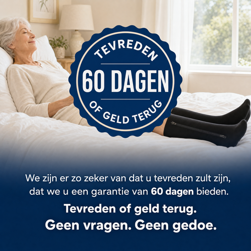 Compressiekousen met handige ritssluiting