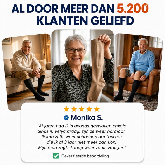 Compressiekousen met handige ritssluiting
